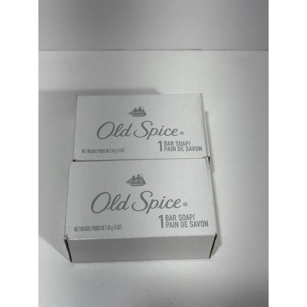 Old Spice bar soap Lot Of 2 5‎ Oz. Bar Vintage Men’s Grooming New Sealed